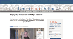 Desktop Screenshot of learnfluteonline.com
